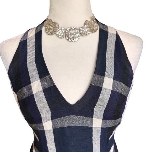 Anthropologie Eva Franco - Linen Blend Plaid Dress - Picture 2 of 6